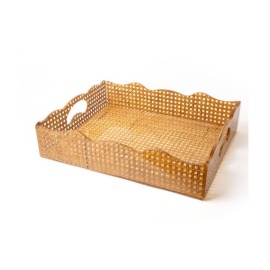 Bandeja Spisani Galeria Rattan Escuro M