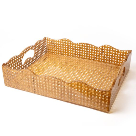 Bandeja Spisani Galeria Rattan Escuro GG