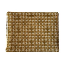 Bandeja Platex Cannage Ecru 37x28cm Acrílico