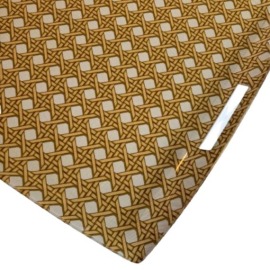 Bandeja Platex Cannage Ecru 54x43cm Acrílico