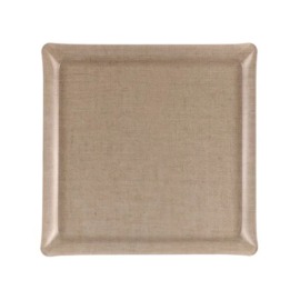 Bandeja Platex Linho Natural 36x36cm Acrílico