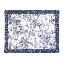 Bandeja Platex Arabela Azul 46x36cm Acrílico