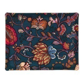 Bandeja Platex Flora Azul 46x36cm Acrílico