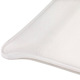 Bandeja Platex Linho Branco 46x36cm Acrílico