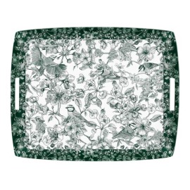 Bandeja Platex Arabela Verde 54x43cm Acrílico