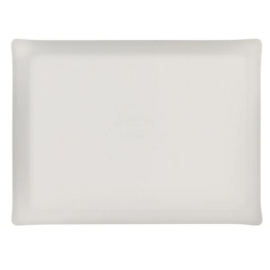 Bandeja Platex Linho Branco 60x45cm Acrílico