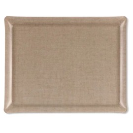 Bandeja Platex Linho Natural 60x45cm Acrílico