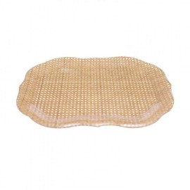 Bandeja Spisani Barroca Rattan M Acrílico