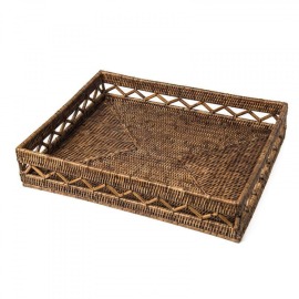 Bandeja Retangular Bake Rattan Paya 50cm x 40cm