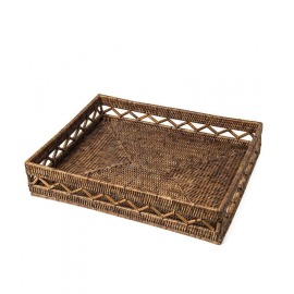 Bandeja Retangular Bake Rattan Paya 43cm x 33cm