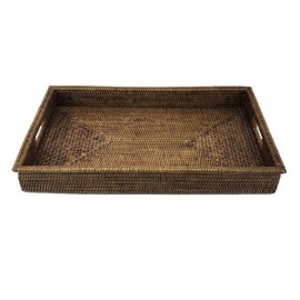Bandeja Retangular Parang Rattan 55cm x 36cm