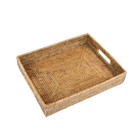 Bandeja Retangular Sunset Rattan Paya 39cm x 31cm