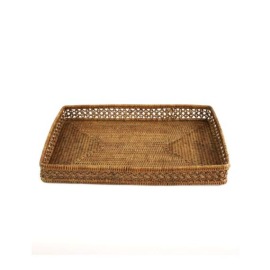 Bandeja Retangular Tanah Rattan 43cm x 30cm