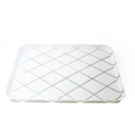 Bandeja Spisani Loto Branca G Acrílico