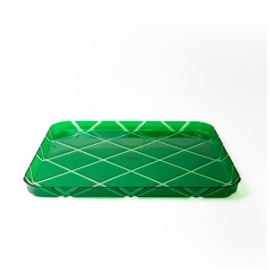 Bandeja Spisani Loto Verde M Acrílico