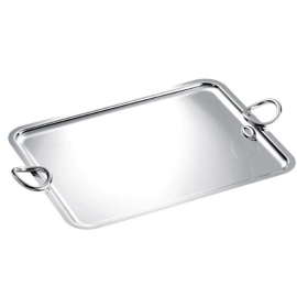 Bandeja Vertigo com 2 Alças Prata Christofle 54cm x 42cm