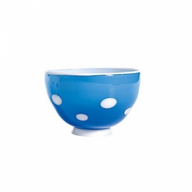 Bowl Bon Bon Turquesa com Pois Branco  Zafferano