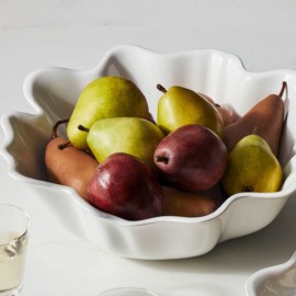 Bowl de Servir Ruffle 3,8L Branco Le Creuset