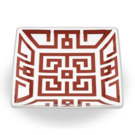 Bowl Quadrado Italiano Labirinto Coral Richard Ginori
