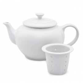 Bule de Chá com Infusor Le Creuset Branco