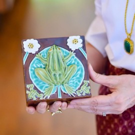 Caixa Azulejo Rã Bordallo Pinheiro