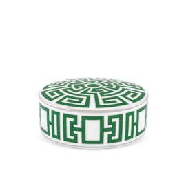 Caixa Redonda Italiana Labirinto Verde Richard Ginori