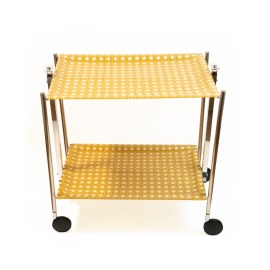 Carrinho Platex Cannage Ecru Acrílico