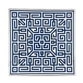 Centro de Mesa Italiano Labirinto Azul Richard Ginori