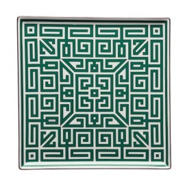 Centro de Mesa Italiano Labirinto Verde Richard Ginori
