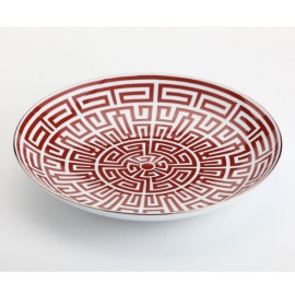 Centro de Mesa Redondo Italiano Labirinto Coral Richard Ginori