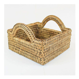 Cesta Quadrada Pecatu Rattan Paya 20cm x 20cm