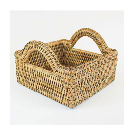 Cesta Quadrada Pecatu Rattan Paya 18cm x 18cm