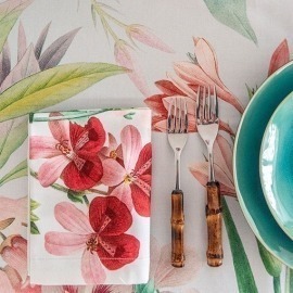 Conjunto 4 Guardanapos Blooming Algodão 