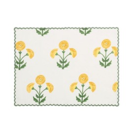 Conjunto 4 Guardanapos Gisele Marigold Linho Matouk