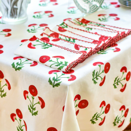 Conjunto 4 Guardanapos Gisele Scarlet Linho Matouk