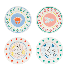 Conjunto 4 Pratos Sobremesa Summer Bliss Costa Nova