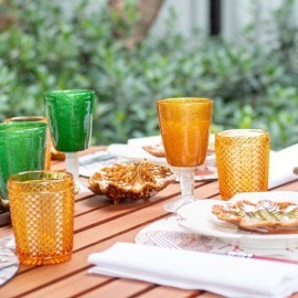 Conjunto Copos Bico de Jaca Vista Alegre Âmbar 2 peças