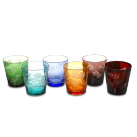 Conjunto Copos Flowers 6 peças