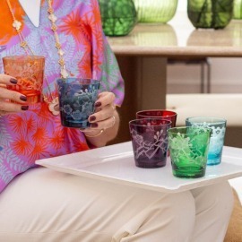 Conjunto Copos Flowers 6 peças