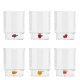 Conjunto Copos Teca Frutas Zafferano 6 Peças