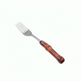 Garfo de Sobremesa Bambu Natural Escuro