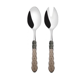 Conjunto Garfo e Colher para Salada Cristallo Bugatti Tobacco