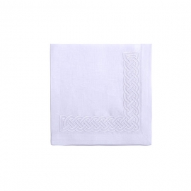 Conjunto Jogo Americano e Guardanapo Corrente Branca 2 peças