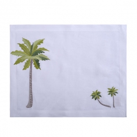 Conjunto Jogo Americano e Guardanapo Palmeira 2peças