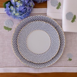 Conjunto Jogo Americano Hortência Azul 2 peças