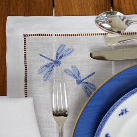 Conjunto Jogo Americano Libélula 2 peças Azul