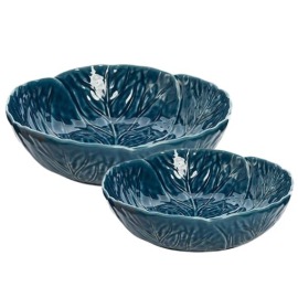 Conjunto Saladeiras Couve Matisse Casa Azul Atlântico 2 Peças