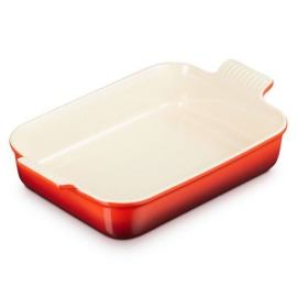 Conjunto Travessas Retangulares Heritage Vermelho Le Creuset 3 peças