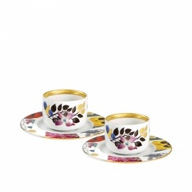Conjunto Xícara Café Christian Lacroix Primavera Vista Alegre 2 peças