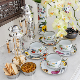 Conjunto Xícara Café Christian Lacroix Primavera Vista Alegre 2 peças